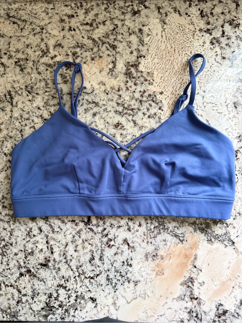 ALO Yoga Blue Strappy Bralette